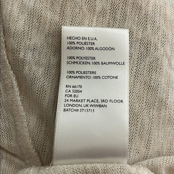 Anthropologie Staring At Stars Cream Draped Embroidered Cardigan Size M - Picture 7 of 7